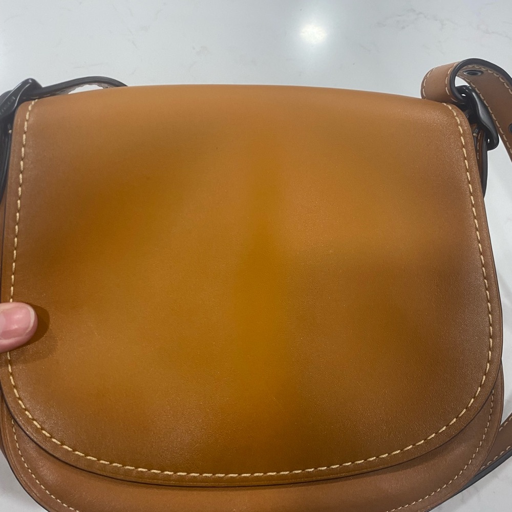 Coach butterscotch saddle bag